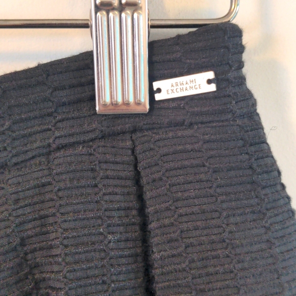 Armani Exchange pleated skirt, Black, size 6, small - Picture 2 of 5